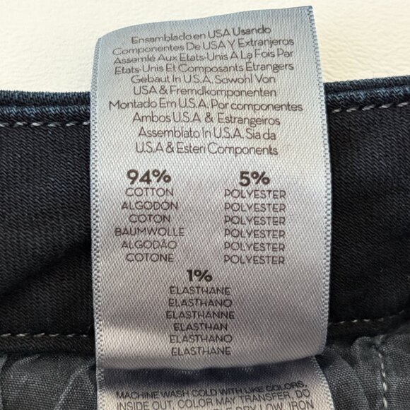 Mother Denim High Waisted Looker Ankle Fray in Last Call Dark Blue Womens 26 - Picture 9 of 15